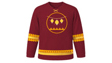 Load image into Gallery viewer, Thadingyut Original Hockey Jersey in Deep Maroon, front view – custom name and number