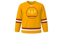 Load image into Gallery viewer, Thadingyut Original Hockey Jersey in Saffron, front view – custom name and number