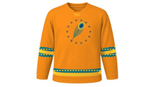 Load image into Gallery viewer, Thaipusam Original Hockey Jersey in Marigold Orange, front view – custom name and number