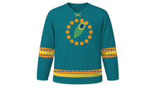 Load image into Gallery viewer, Thaipusam Original Hockey Jersey in Peacock Teal, front view – custom name and number