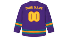 Load image into Gallery viewer, Thaipusam Original Hockey Jersey in Royal Purple, back view with your name and number