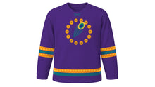 Load image into Gallery viewer, Thaipusam Original Hockey Jersey in Royal Purple, front view – custom name and number