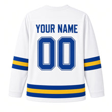 Load image into Gallery viewer, Thingyan Original Hockey Jersey in White, back view with your name and number