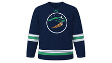 Load image into Gallery viewer, Thorrablot Original Hockey Jersey in Midnight Blue, front view – custom name and number