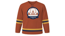 Load image into Gallery viewer, Tianjin Original Hockey Jersey in Concession Brick, front view – custom name and number