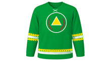 Load image into Gallery viewer, Tiradentes Day Original Hockey Jersey in Green, front view – custom name and number