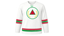 Load image into Gallery viewer, Tiradentes Day Original Hockey Jersey in White, front view – custom name and number