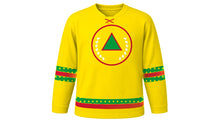 Load image into Gallery viewer, Tiradentes Day Original Hockey Jersey in Yellow, front view – custom name and number