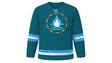 Load image into Gallery viewer, Tiragan Original Hockey Jersey in Deep Teal, front view – custom name and number