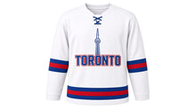 Load image into Gallery viewer, Toronto Original Hockey Jersey in White, front view – custom name and number