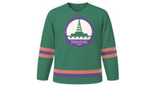 Load image into Gallery viewer, Toulouse Original Hockey Jersey in Canal Green, front view – custom name and number