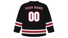 Load image into Gallery viewer, Trinidad and Tobago Independence Day Original Hockey Jersey in Black, back view with your name and number
