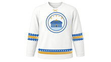 Load image into Gallery viewer, Tsagaan Sar Original Hockey Jersey in White, front view – custom name and number