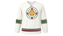 Load image into Gallery viewer, Tu B'Av Original Hockey Jersey in White, front view – custom name and number