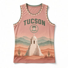 Load image into Gallery viewer, Tucson Desert Mission Original Basketball Jersey in Dusk Rose, front view – custom name and number