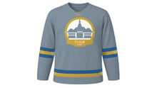 Load image into Gallery viewer, Turin Original Hockey Jersey in Alpine Grey, front view – custom name and number