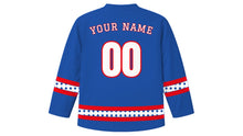 Load image into Gallery viewer, Turkish Republic Day Original Hockey Jersey in Iznik Blue, back view with your name and number