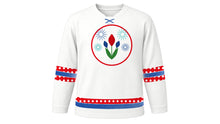 Load image into Gallery viewer, Turkish Republic Day Original Hockey Jersey in White, front view – custom name and number
