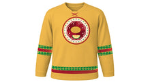 Load image into Gallery viewer, Turkmen Melon Day Original Hockey Jersey in Melon Gold, front view – custom name and number