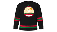 Load image into Gallery viewer, UAE National Day Original Hockey Jersey in Black, front view – custom name and number