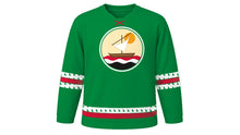 Load image into Gallery viewer, UAE National Day Original Hockey Jersey in Green, front view – custom name and number