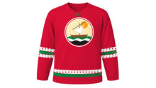 Load image into Gallery viewer, UAE National Day Original Hockey Jersey in Red, front view – custom name and number