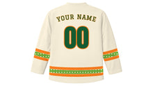Load image into Gallery viewer, Ugadi Original Hockey Jersey in Cream, back view with your name and number