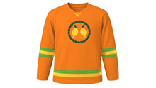 Load image into Gallery viewer, Ugadi Original Hockey Jersey in Orange, front view – custom name and number