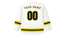 Load image into Gallery viewer, Uganda Independence Day Original Hockey Jersey in White, back view with your name and number