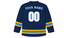 Load image into Gallery viewer, Uruguay Independence Day Original Hockey Jersey in Navy, back view with your name and number