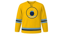 Load image into Gallery viewer, Uruguay Independence Day Original Hockey Jersey in Sun Gold, front view – custom name and number