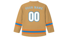 Load image into Gallery viewer, Valencia Original Hockey Jersey in Paella Saffron, back view with your name and number