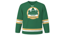 Load image into Gallery viewer, Valletta Original Hockey Jersey in Balcony Green, front view – custom name and number