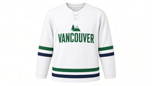 Load image into Gallery viewer, Vancouver Original Hockey Jersey in White, front view – custom name and number