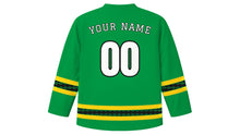 Load image into Gallery viewer, Vanuatu Independence Day Original Hockey Jersey in Green, back view with your name and number