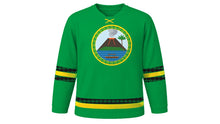Load image into Gallery viewer, Vanuatu Independence Day Original Hockey Jersey in Green, front view – custom name and number
