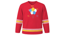 Load image into Gallery viewer, Vappu Original Hockey Jersey in Balloon Red, front view – custom name and number