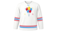 Load image into Gallery viewer, Vappu Original Hockey Jersey in Student White, front view – custom name and number