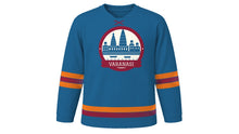 Load image into Gallery viewer, Varanasi Original Hockey Jersey in Ganga Blue, front view – custom name and number