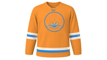 Load image into Gallery viewer, Vardavar Original Hockey Jersey in Apricot, front view – custom name and number