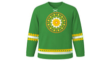 Load image into Gallery viewer, Vasant Panchami Original Hockey Jersey in Leaf Green, front view – custom name and number