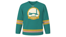 Load image into Gallery viewer, Venice Original Hockey Jersey in Lagoon Teal, front view – custom name and number