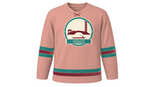 Load image into Gallery viewer, Venice Original Hockey Jersey in Palazzo Rose, front view – custom name and number