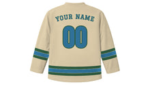 Load image into Gallery viewer, Victoria Original Hockey Jersey in Parliament Stone, back view with your name and number