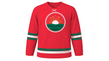 Load image into Gallery viewer, Victory Day Bangladesh Original Hockey Jersey in Red, front view – custom name and number