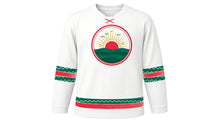 Load image into Gallery viewer, Victory Day Bangladesh Original Hockey Jersey in White, front view – custom name and number