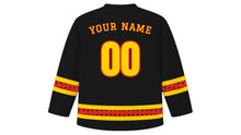 Load image into Gallery viewer, Vietnam National Day Original Hockey Jersey in Black, back view with your name and number