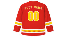 Load image into Gallery viewer, Vietnam National Day Original Hockey Jersey in Red, back view with your name and number