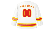Load image into Gallery viewer, Vietnam National Day Original Hockey Jersey in White, back view with your name and number