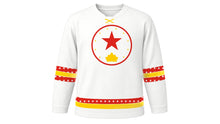 Load image into Gallery viewer, Vietnam National Day Original Hockey Jersey in White, front view – custom name and number